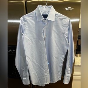 Blue Button Down - David Donahue, Slim - 15.5 / 34/35
